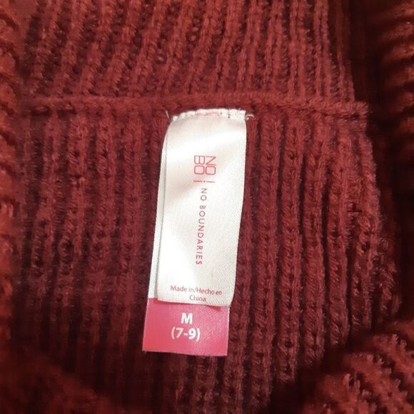 No Boundaries size M (7-9) Burgundy Sweaters - Picture 8 of 12